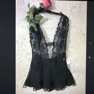 FREDERICKS OF HOLLYWOOD lace nighty Sz M